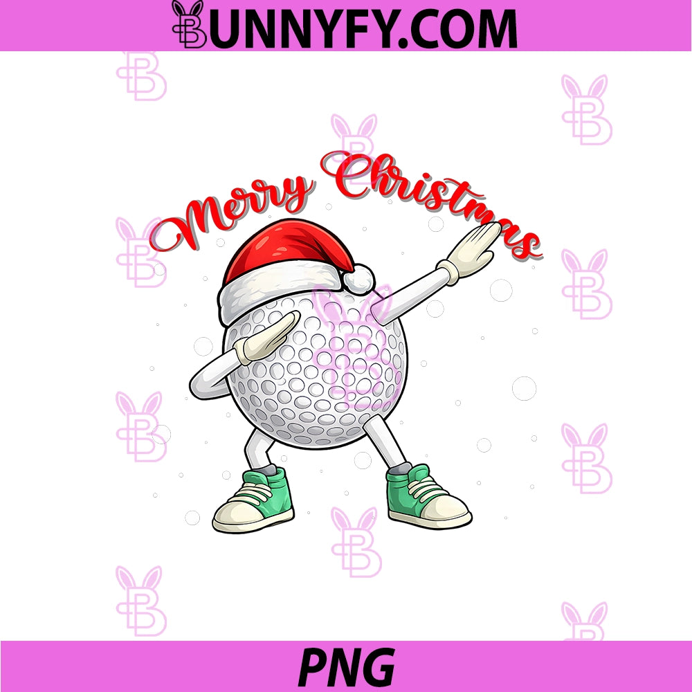 Merry Christmas Cute PNG, Golf Sports Ugly Xmas PNG