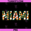 Miami Camo Letter Graphic PNG, Florida Streetwear Text PNG