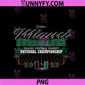 Miami Hurricanes CFP PNG, National Championship 2026 Orange PNG