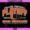 Miami Hurricanes College PNG, Football Playoff CFP 2025-26 Green PNG