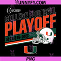Miami Hurricanes College PNG, Football Playoff Stripe 2025 PNG