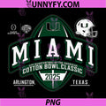 Miami Hurricanes Cotton Bowl PNG, CFP Quarterfinal 2025-2026 Logo PNG