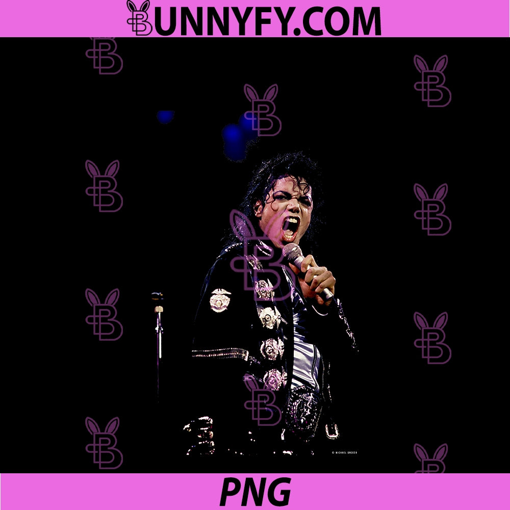 Michael Jackson Live PNG, California Bad Tour By Michael Grecco PNG