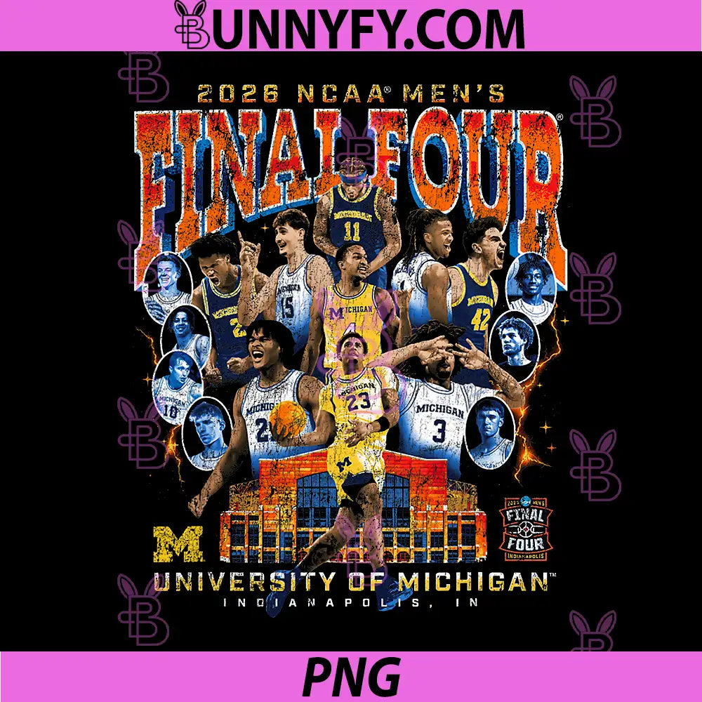 Michiga Basketball PNG, Final Four March Madness Team Nil PNG