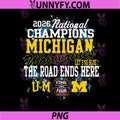 Michigan Wolverines 2026 PNG, National Champs Mens Basketball PNG