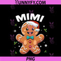 Mimi Gingerbread Cookie PNG, Family Matching Christmas PNG
