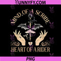 Mind Of A Scribe Fantasy Quote PNG, Heart Of A Rider Dragon Art PNG