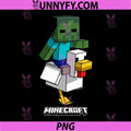 Minecraft PNG, Chicken Jockey Aiming to Attack PNG