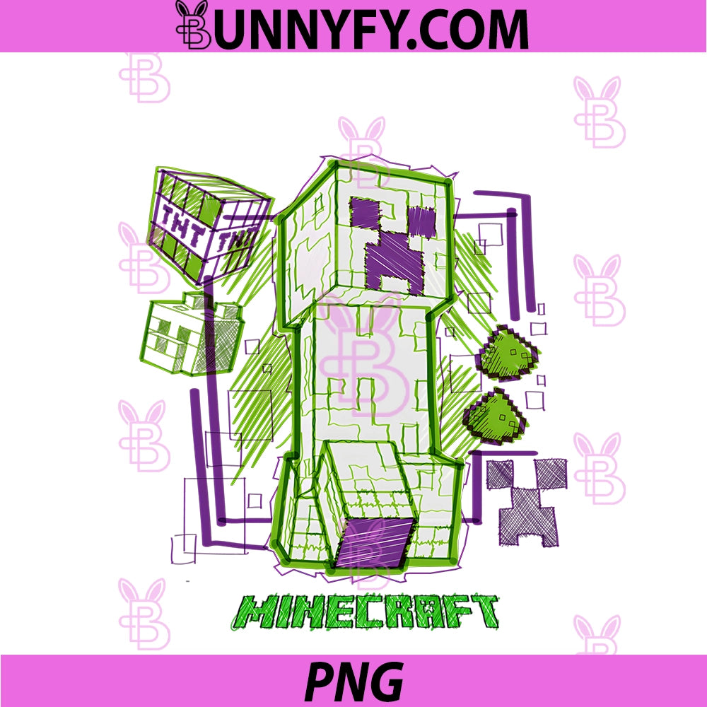 Minecraft Creeper PNG, Sketch TNT Pixel Art PNG