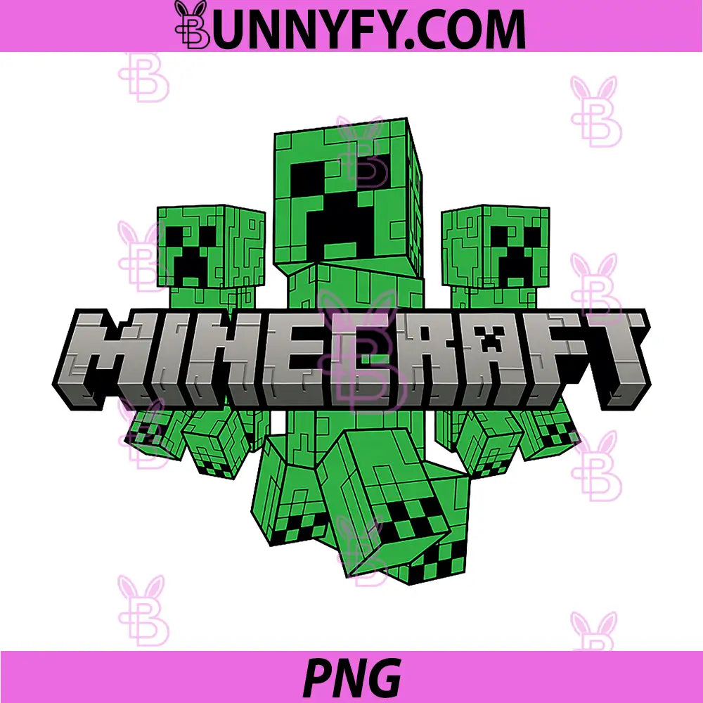 Minecraft PNG, Digital Creeper Trio PNG