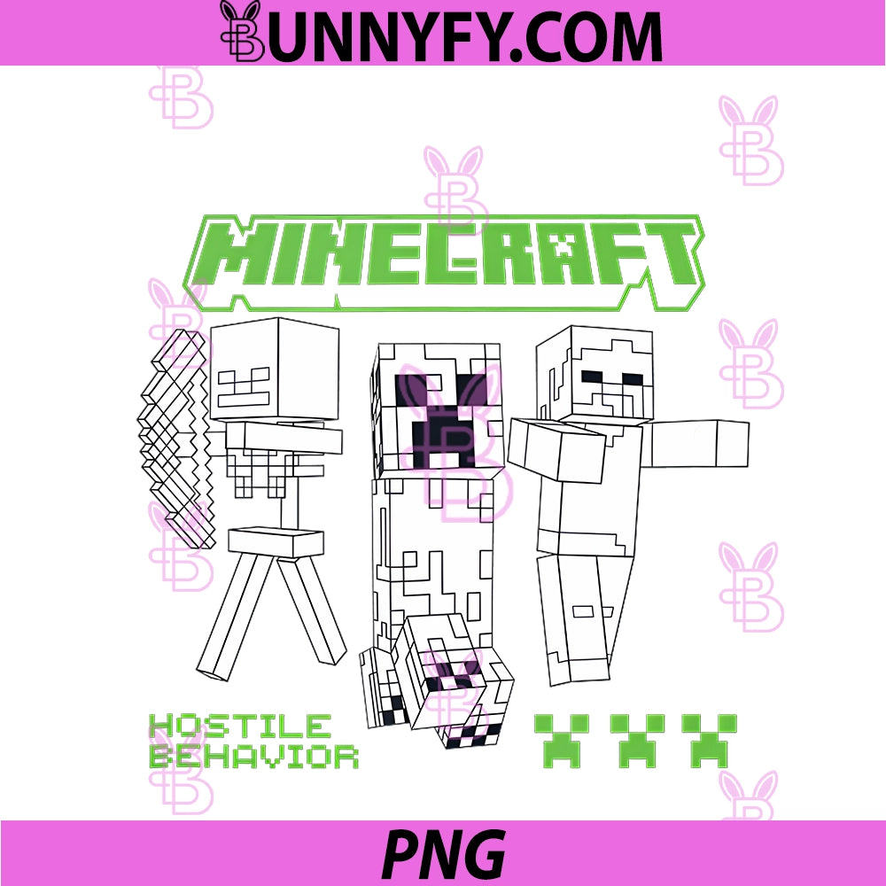Minecraft Hostile Behavior PNG, Skeleton Creeper Zombie PNG