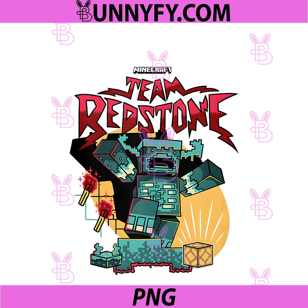 Minecraft Team PNG, Redstone Warden PNG
