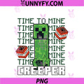 Minecraft Time To Mine Creeper PNG, TNT Graphic Gamer PNG
