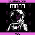 Minimalist Astronaut PNG, Aesthetic Space Moon Graphic PNG