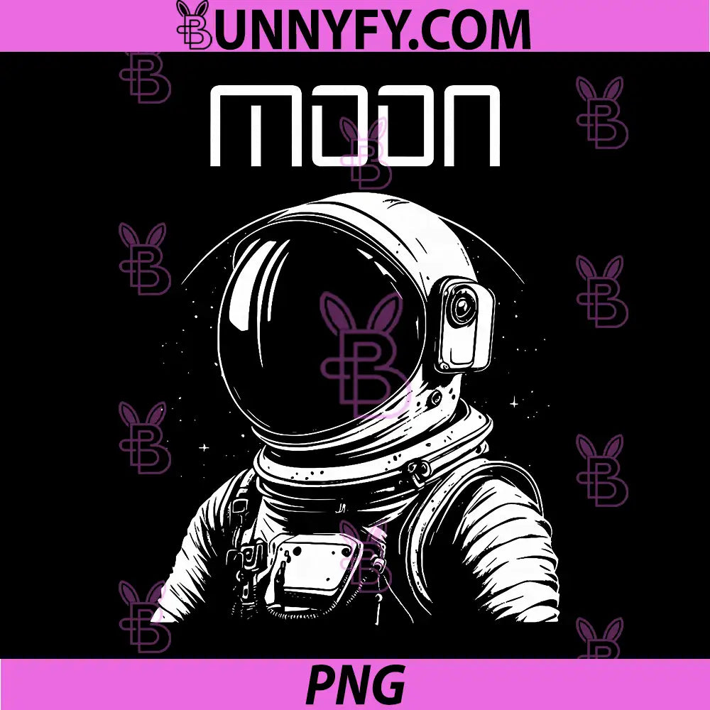 Minimalist Astronaut PNG, Aesthetic Space Moon Graphic PNG