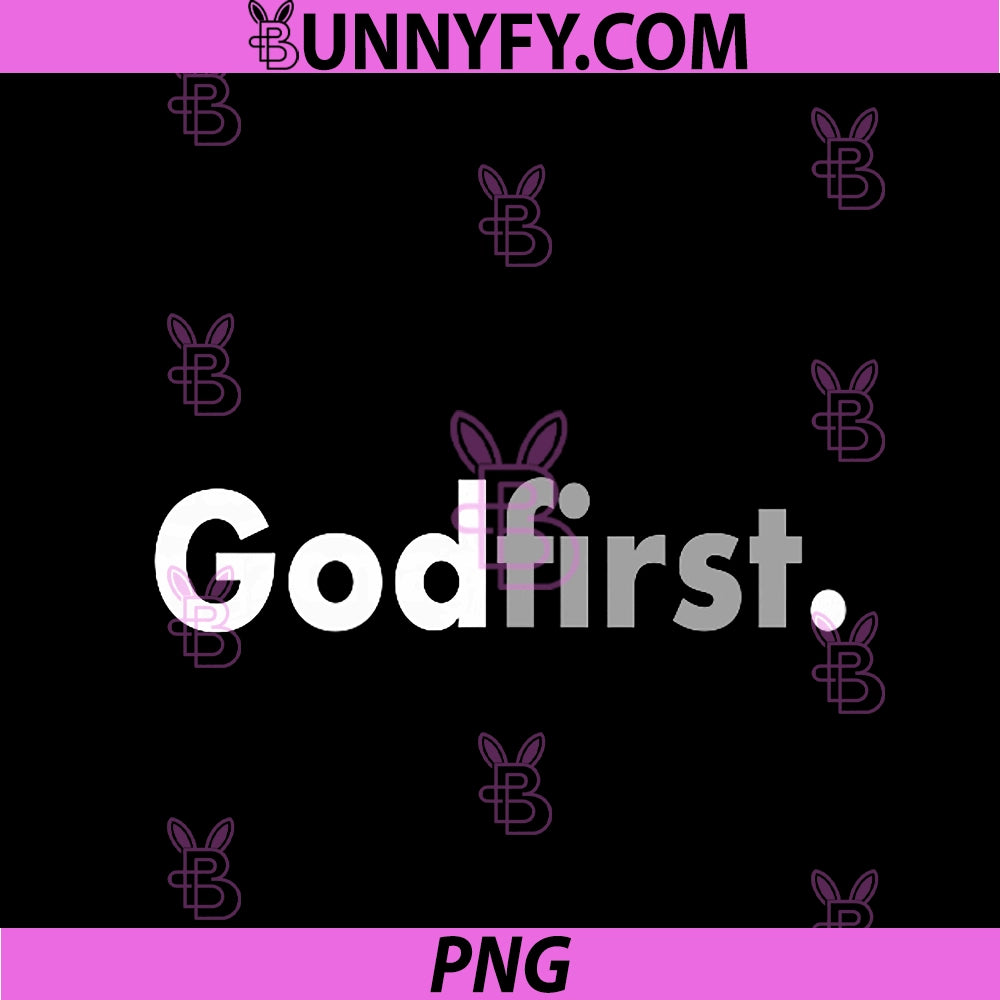Minimalist God First PNG, Simple Christian PNG