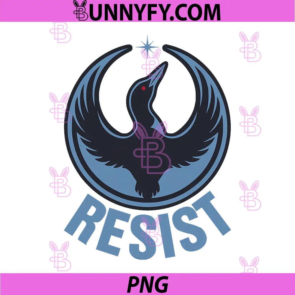 Minnesota Rebel Loon Alliance PNG, Resist Symbol MN PNG