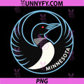 Minnesota Rebel Loon PNG, Minnesota State Bird Loon Graphic Design PNG