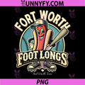 Minor League Baseball Fort Worth Foot Longs PNG, Funny Hotdog PNG