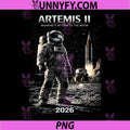 Mission to The Moon Artemis 2026 PNG, Rocket Astronaut Artemis 2 PNG