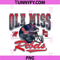 Mississippi Ole Miss Rebels PNG, Vintage Football 90's PNG