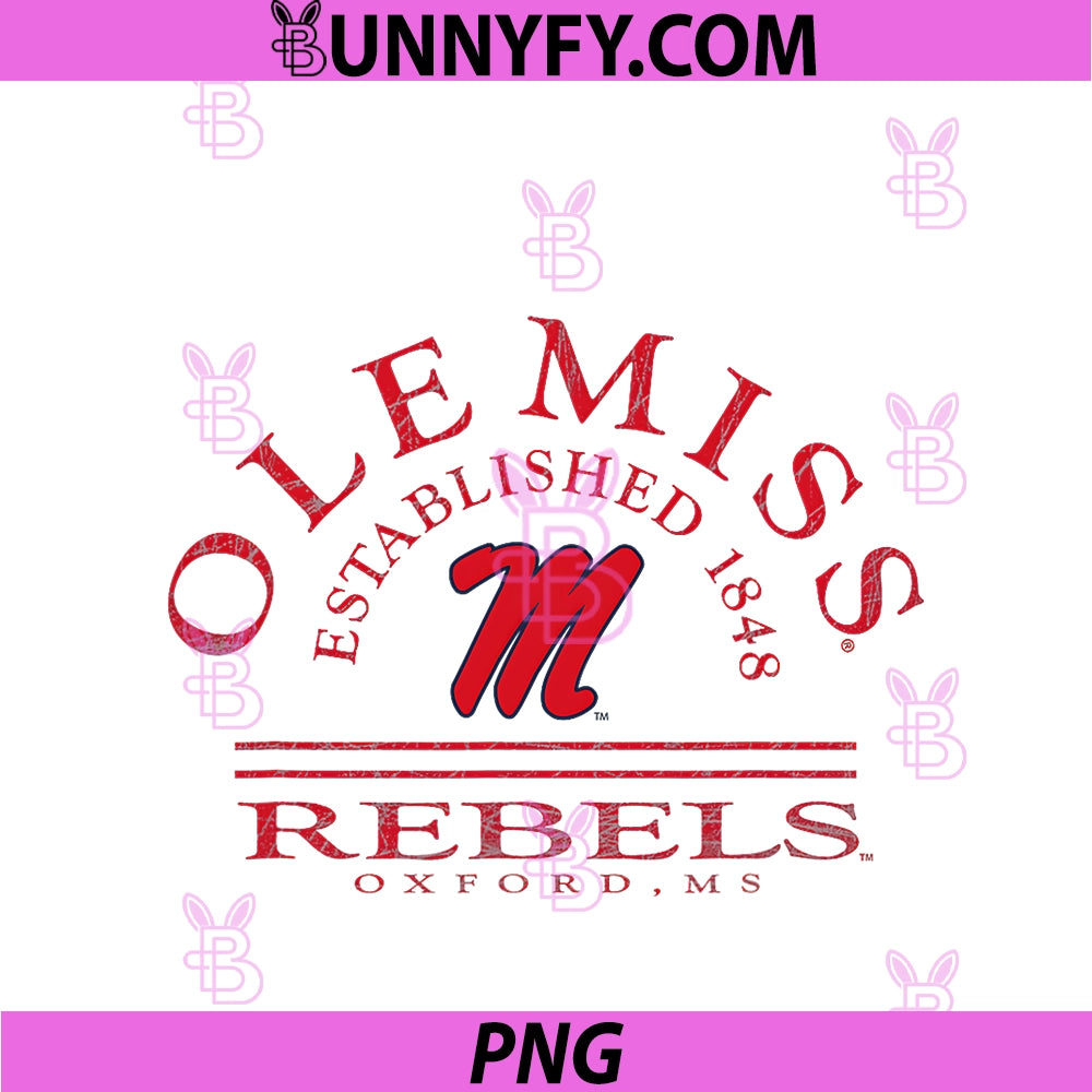 Mississippi Ole Miss Rebels PNG, Vintage Honor Logo PNG