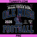 Mississippi Ole Miss Rebels PNG, Sugar Bowl 25-26 CFP Quarter Red PNG