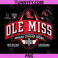 Mississippi Ole Miss Rebels PNG, Sugar Bowl CFP Quarter 2025-26 PNG