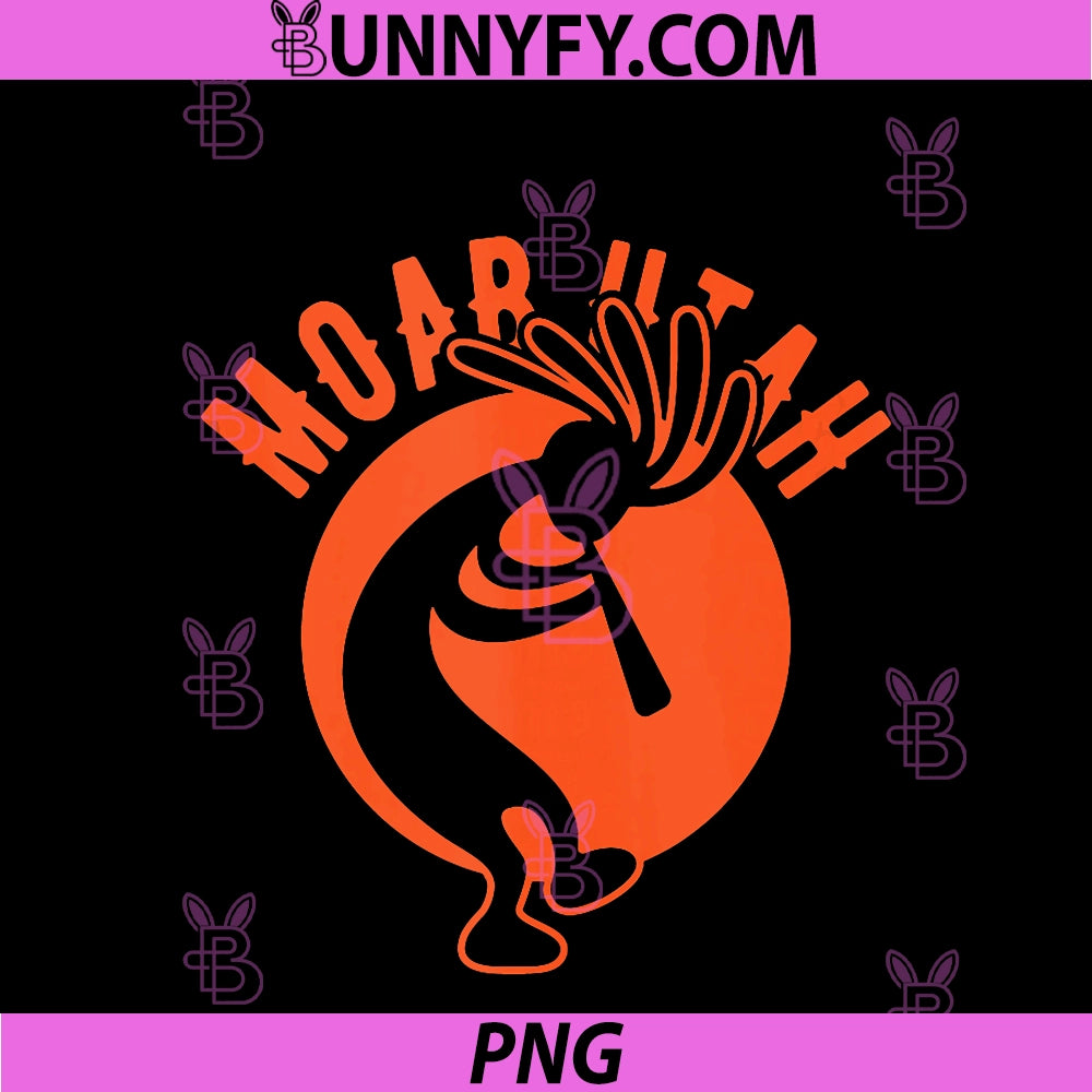 Moab Utah Dancing PNG, Kokopelli Souvenir Design PNG