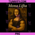Mona Lifta PNG, Muscle Mona Lisa Bodybuilding PNG, Fitness Gym Lover PNG