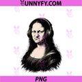 Mona Lisa Bass Face PNG, Funny DJ Producer Music Lover PNG