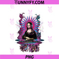 Mona Lisa Glitch DJ EDM PNG, Techno Rave Festival PNG
