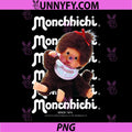 Monchhichi Cute PNG, Thumbs Up Fluffy Little Guy Vintage Photo PNG