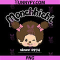 Monchhichi Since 1974 PNG, Happy Little Fluffy PNG