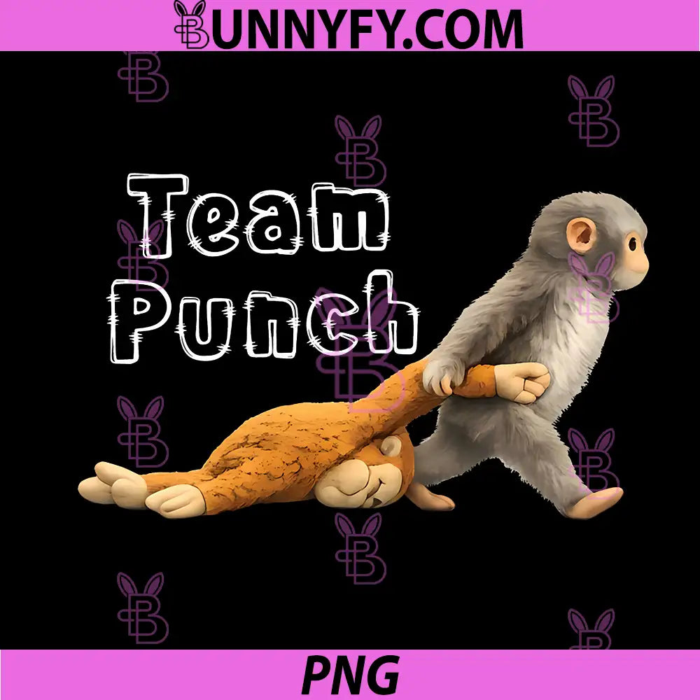 Monkey Punch Baby PNG, Graphic Little Punch Big Love PNG
