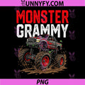 Monster Grammy Monster Truck PNG, Mothers Day Family Matching PNG