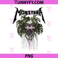 Monstera PNG, Funny Skull Plant Lover PNG, Grunge Gardener PNG