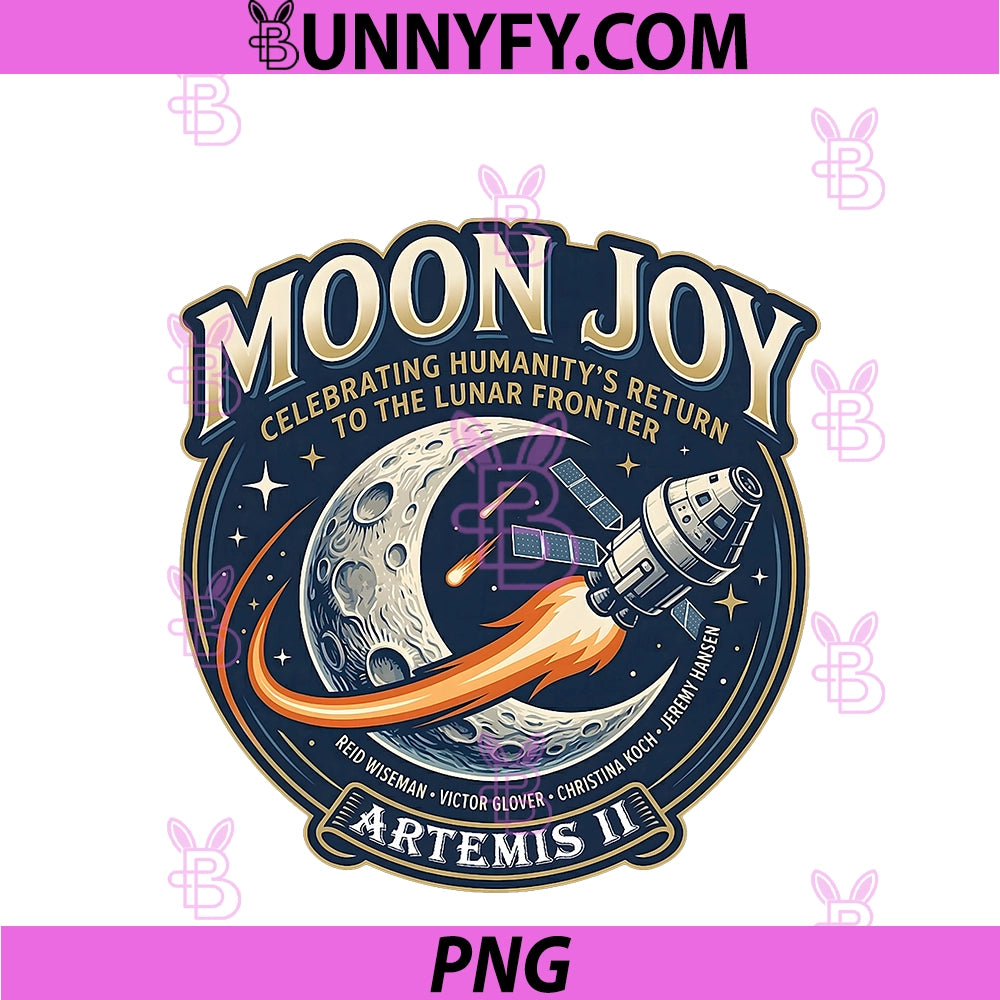 Moon Joy Artemis II PNG, Lunar Mission PNG