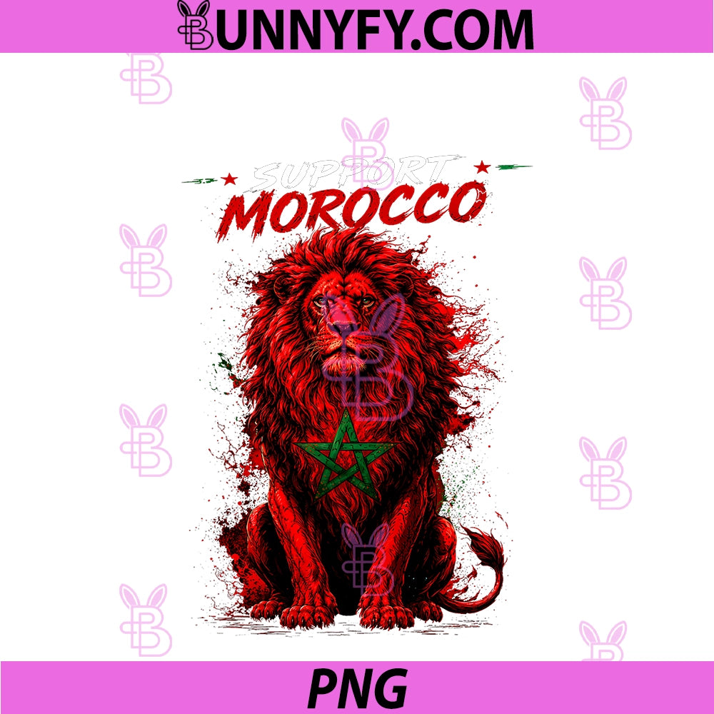 Morocco Flag PNG, Lion Soccer PNG