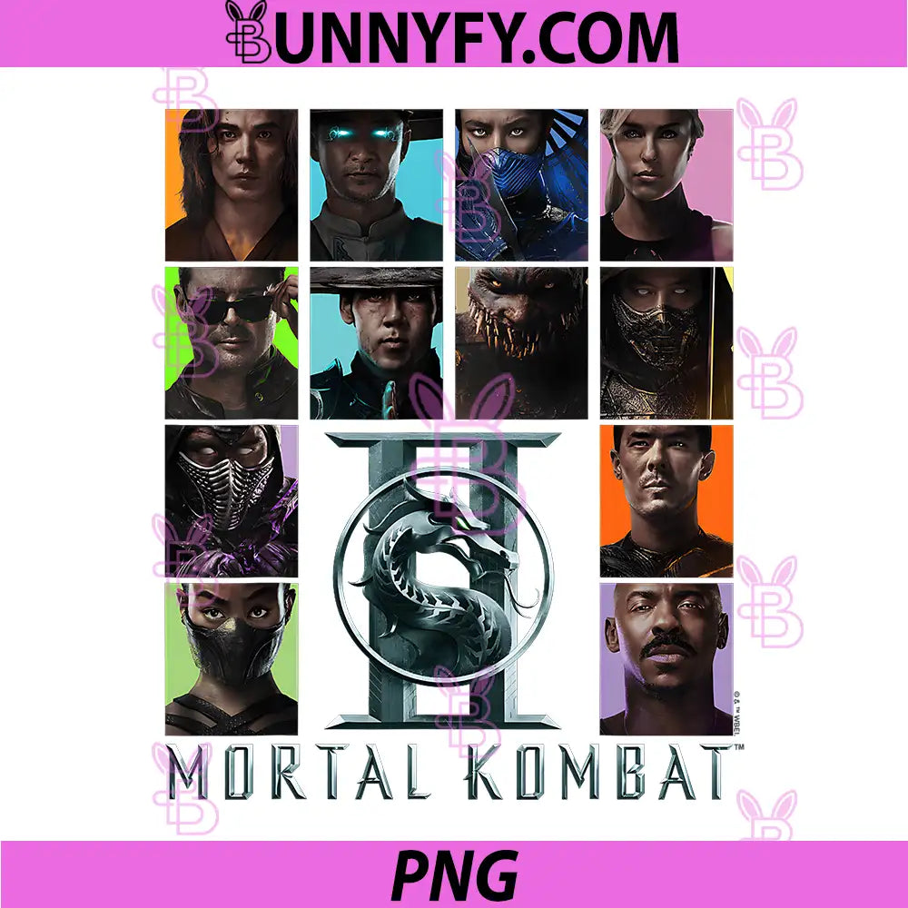 Mortal Kombat 2 Character Squares PNG