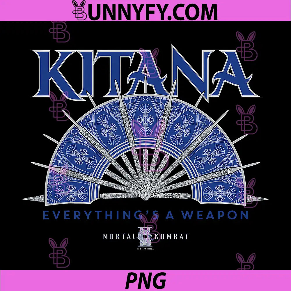 Mortal Kombat 2 PNG, Kitana Everythings A Weapon Steel Fan PNG