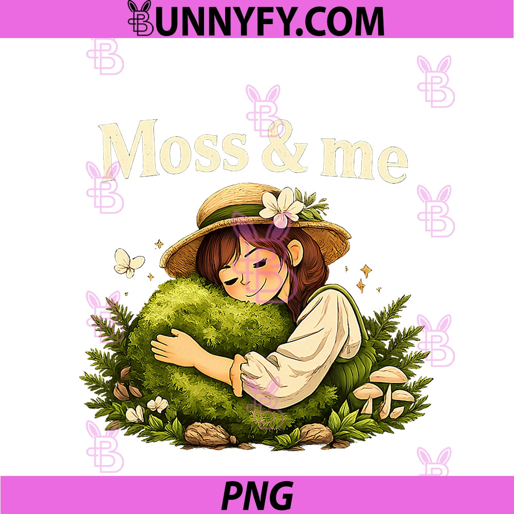 Moss & Me PNG, Plant Parent Cottagecore Graphic PNG