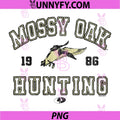 Mossy Oak Hunting 1986 PNG, Vintage Duck Target Logo PNG