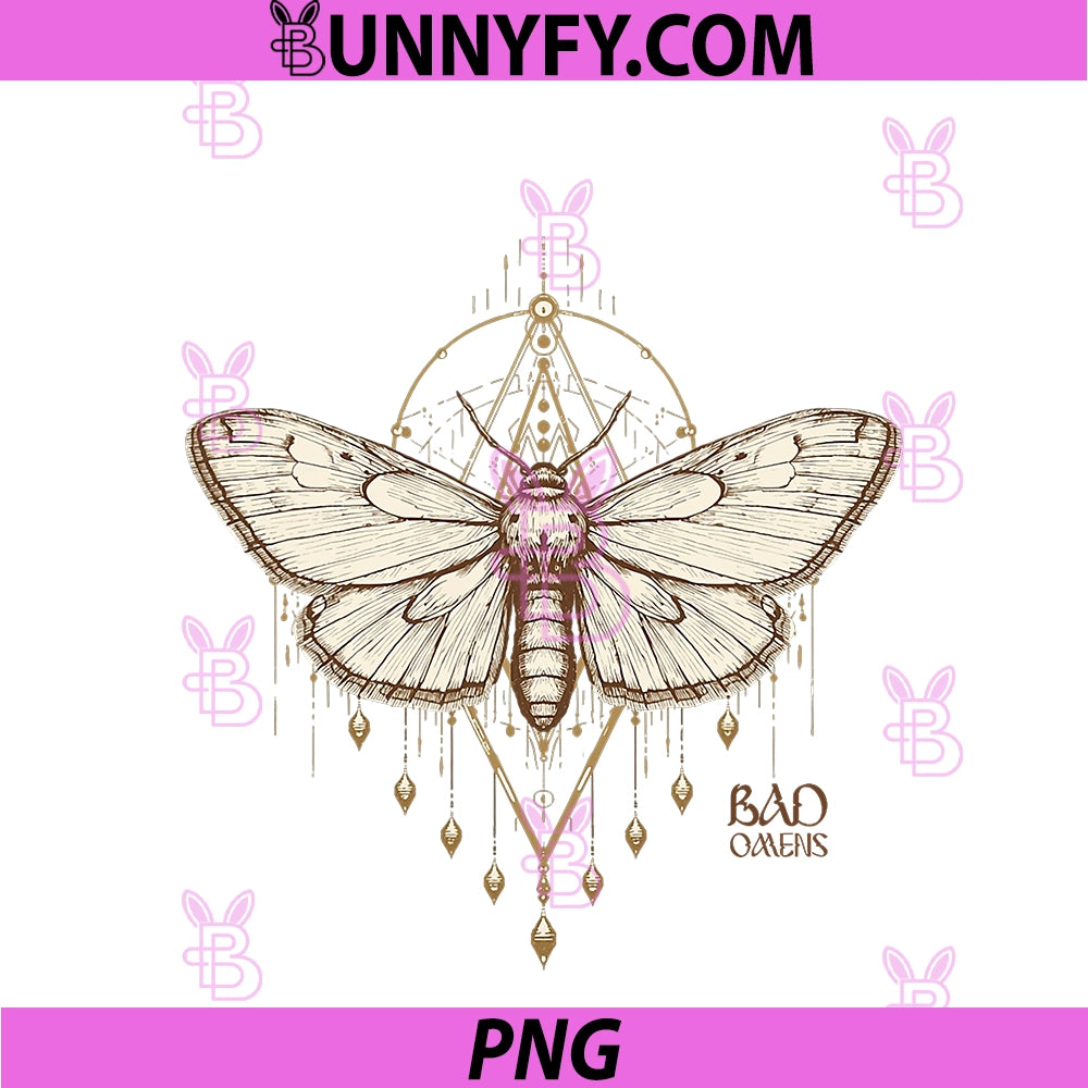 Moth Bad Omens PNG, Funny Myth Superstitions PNG