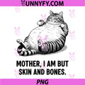Lazy Fat Cat Illustration PNG, Sarcastic Cat Quote PNG