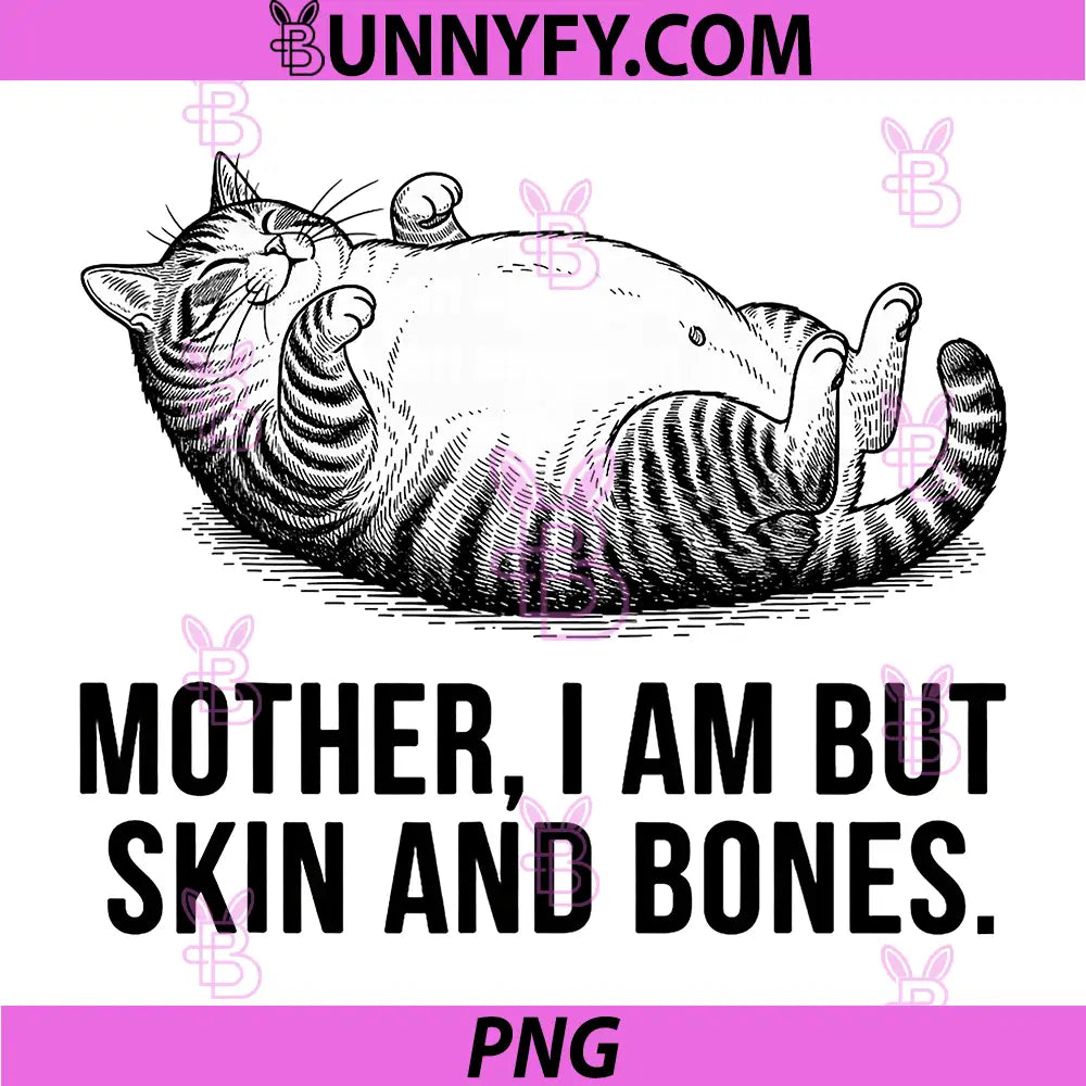 Black White Fat Cat Meme PNG, Funny Cat Quote Design PNG
