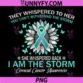 Motivation Cervical PNG, Cancer Awareness PNG, Support Teal Ribbon PNG