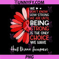 Motivational Heart Health PNG, Sunflower Heart Disease Awareness PNG