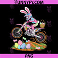 Motocross Bunny Dirt Bike PNG, Easter Motorcycle PNG
