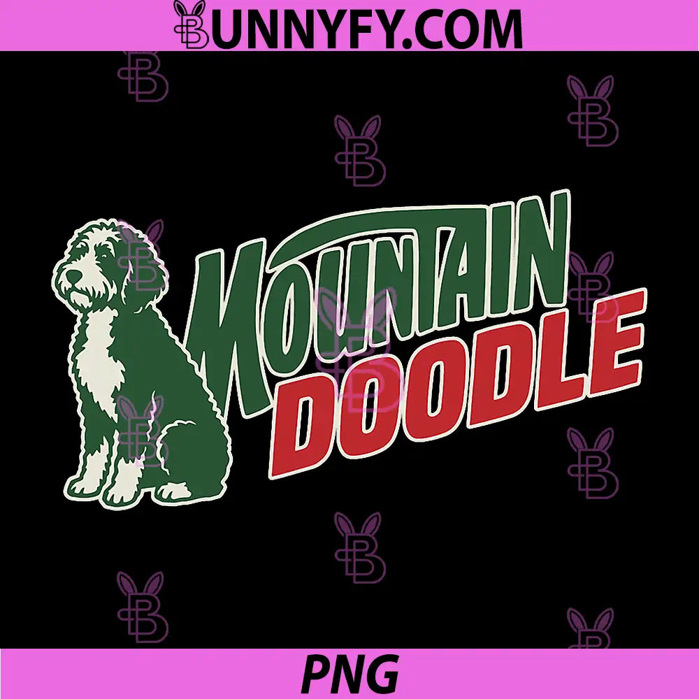Mountain Doodle PNG, Dog Lovers Outdoor Hiking PNG